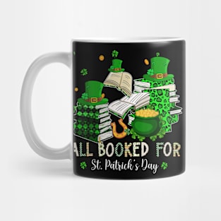 All Booked For St. Patrick's Day Bookish Leprechaun Bookworm Mug